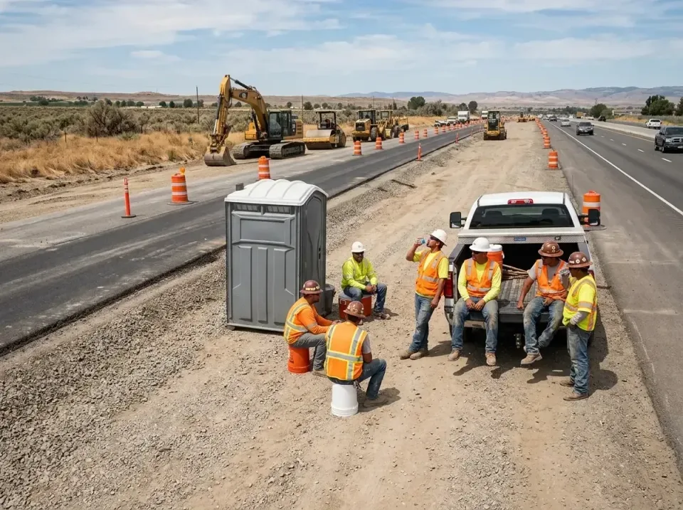 highway-road-construction-crew-007 — frequently asked questions, Porta Potty and Restroom Rentals in Fairfield, IA